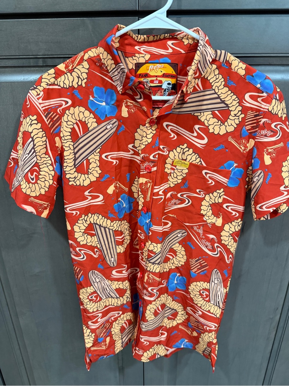 Retro Rifle "Fear and Loathing (Dr. Gonzo)" Short-Sleeve Button-Down Shirt
